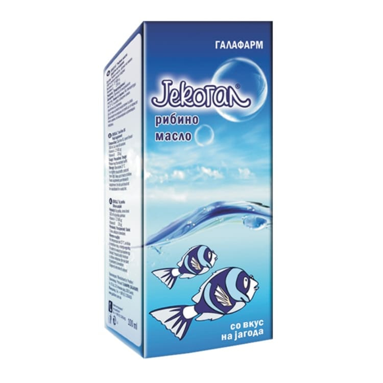Jekogal riblje ulje sa ukusom jagode 100ml